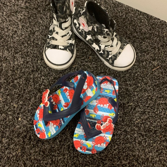 Converse Stretch lace Velcro strap Toddler boy size 7 - Picture 2 of 2